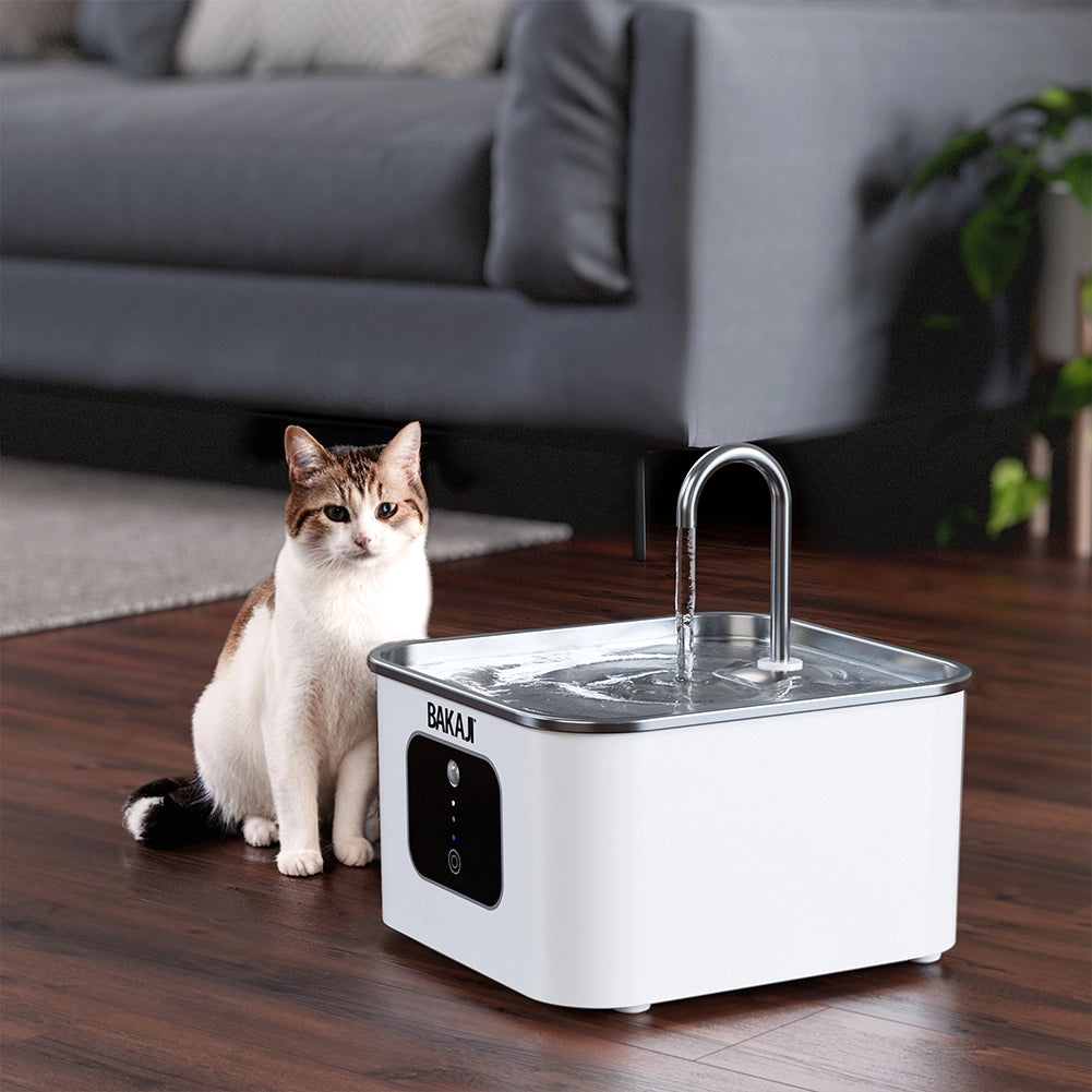 Dispenser Erogatore d'Acqua da 3.5 Litri Intelligente per Animali con Sensore