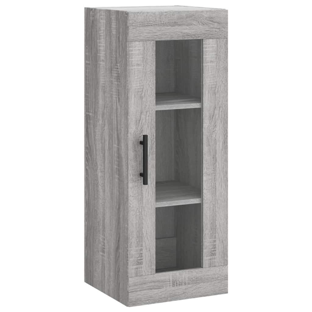 Buffet credenza cassettiera armadio mobile contenitore organizer cucina soggiorno salotto rovere Sonoma alto 34,5 x 34 x 180 cm legno ingegnerizzato grigio 02_0035351