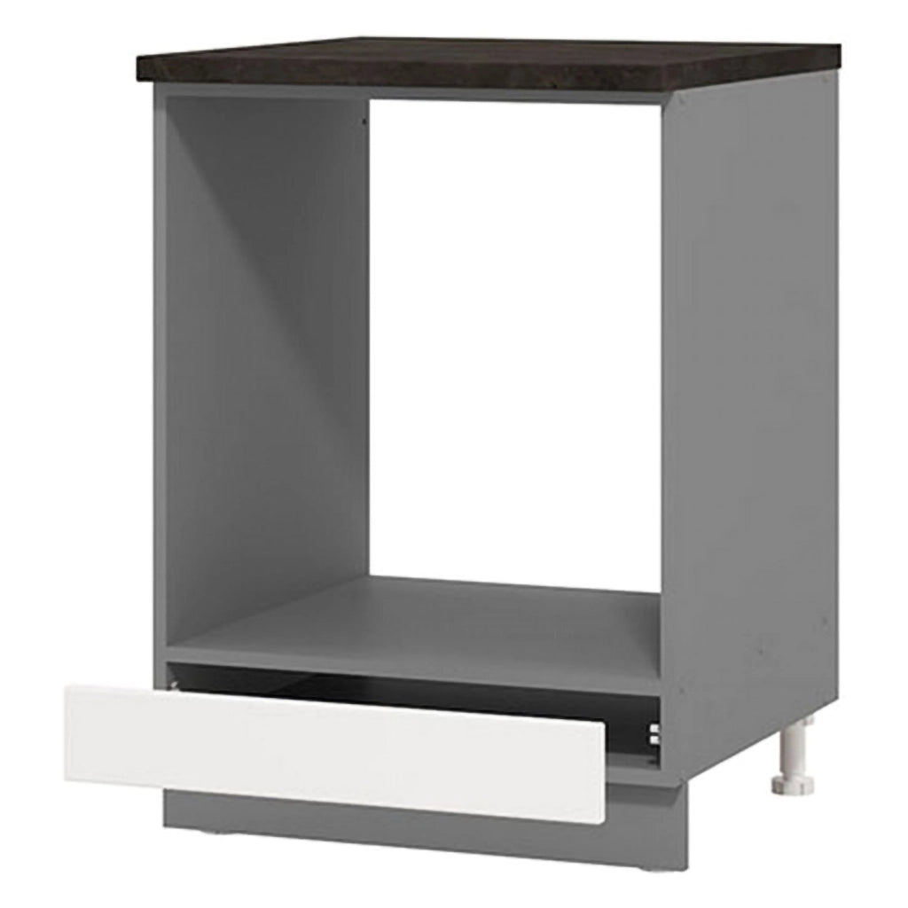 Mobile da Cucina Moiolaaa, Dispensa da Cucina un Cassetto, 55x60x82h cm Bianco