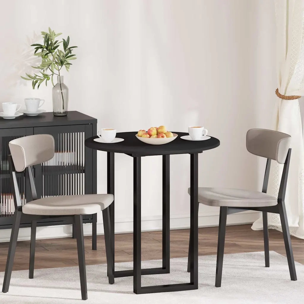 Piano del tavolo Nero Ø 70 x 1,5 cm Legno multistrato