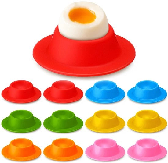 Egg holder ceramico con 4 contenitori ceramici. Ideale per colazione, cottura e altri pasti. Facile da pulire. Un trattamento nostalgico per la cucina.