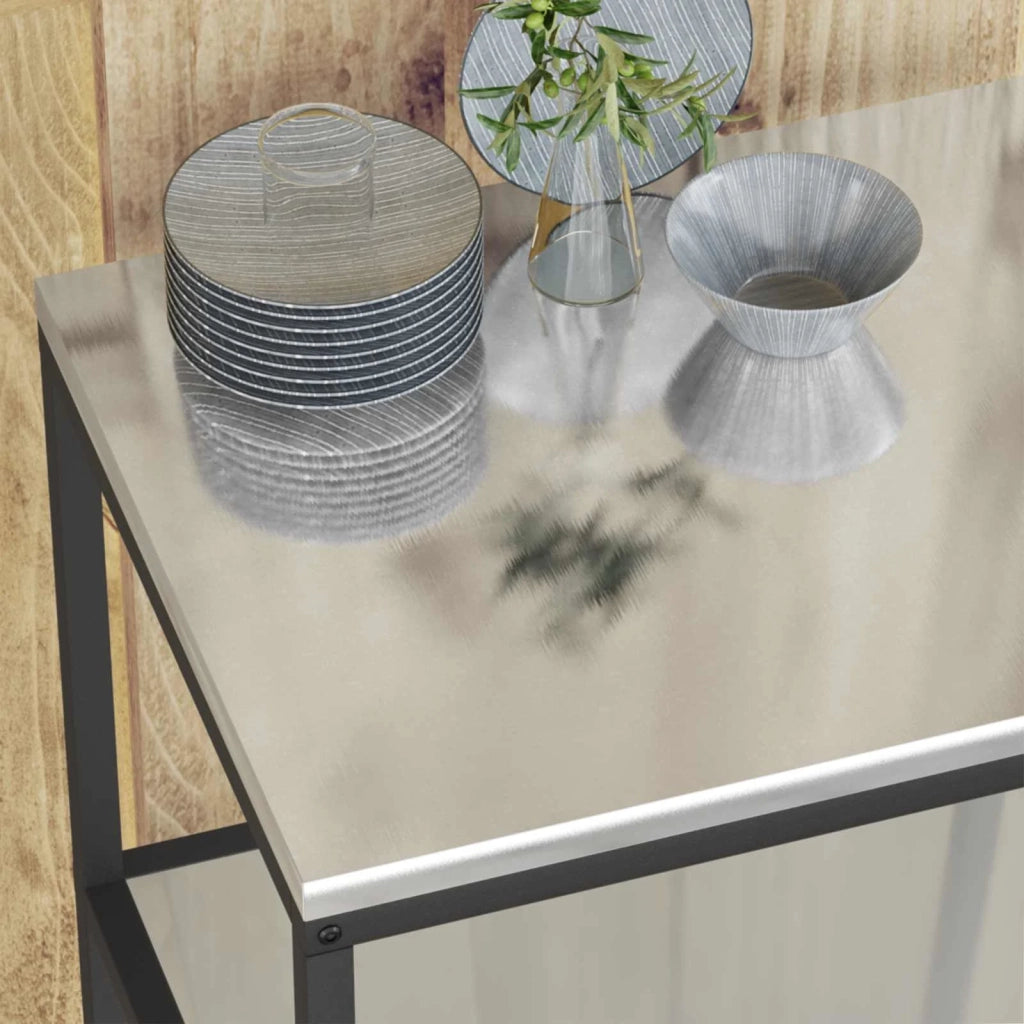 Stoccaggio in cucina Argento 60 x 50 x 92 cm Acciaio 874966