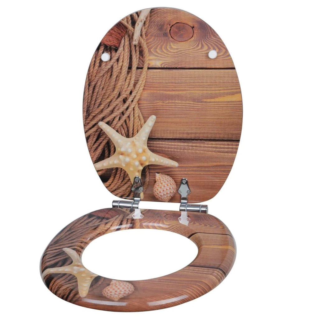 Sedile WC in MDF con meccanismo di abbassamento automatico grado marino 19_0000692