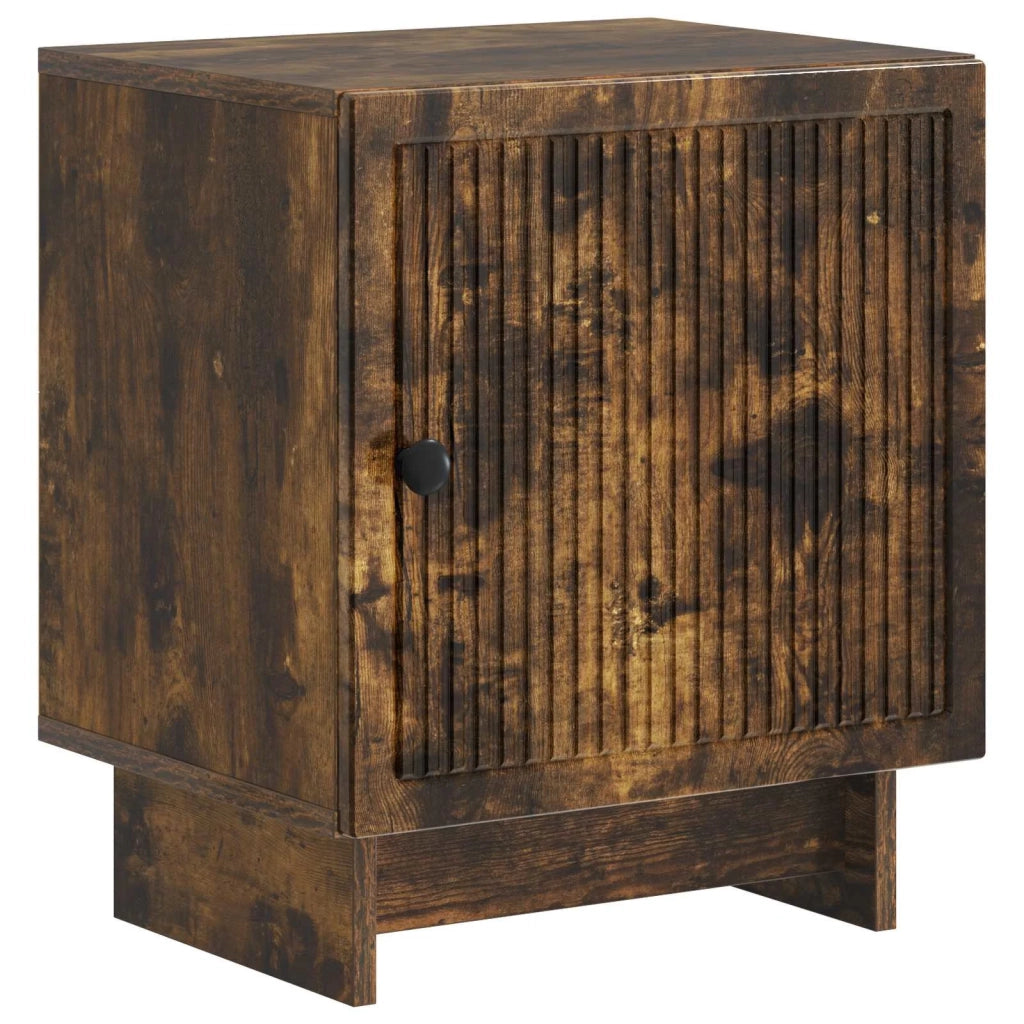 Set di 2 Comodini | Armadio da Notte | Mobiletto da notte Rovere Fumo 43 x 34,5 x 50 cm