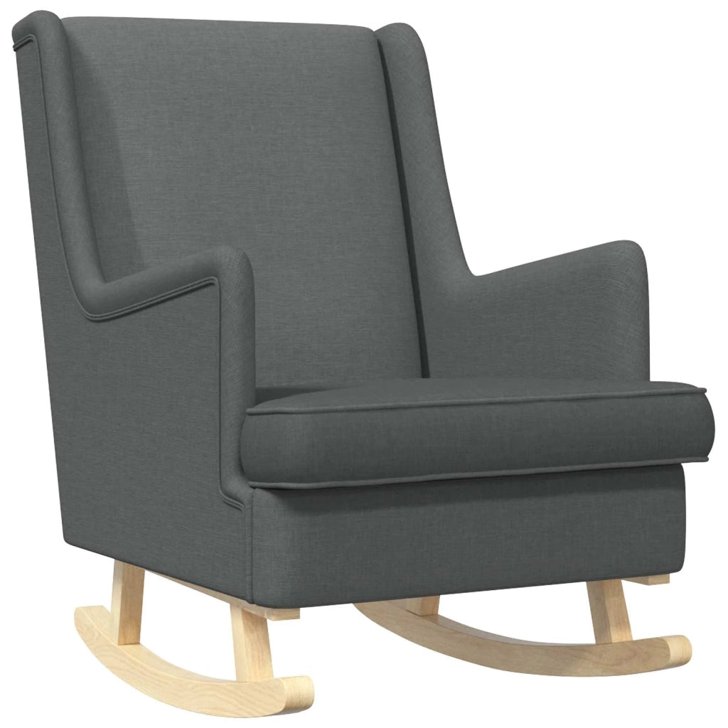 Sedia a dondolo Grigio scuro 62 x 80 x 85 cm Tessuto CFW9615425