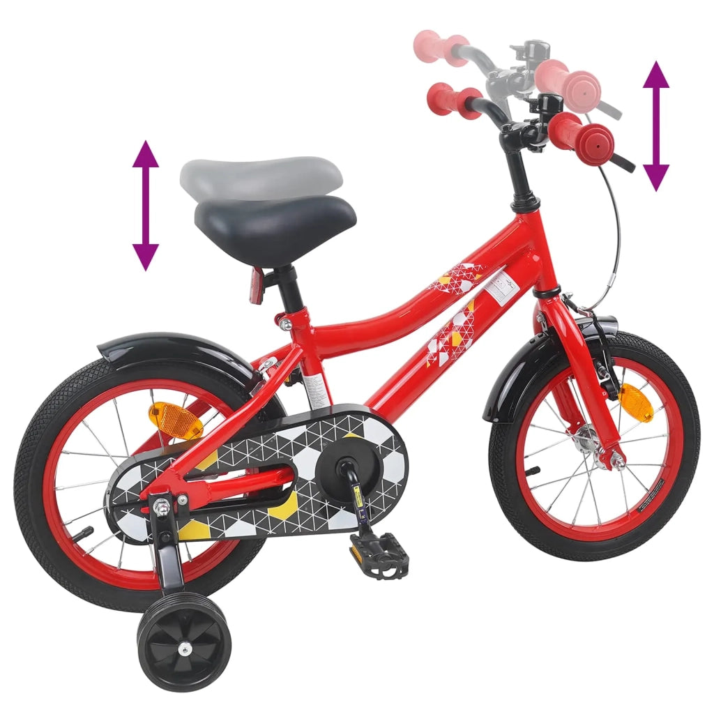 Bicicletta per Bambini 16 Pollici per bambini di 4-6 anni Rosso