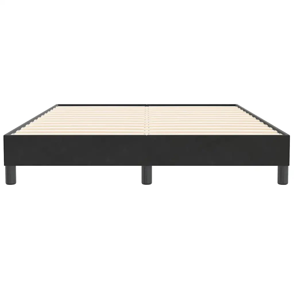 vidaXL Giroletto senza Materasso Nero 140x210 cm Velluto