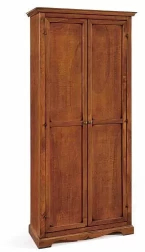Armadio stipo in legno noce scuro arte povera  87x40x192 (520) - Mobili 2G