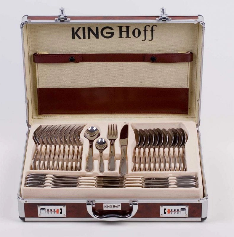 Set di posate in acciaio inossidabile satinato Kinghoff KH-3554 da 72 pezzi