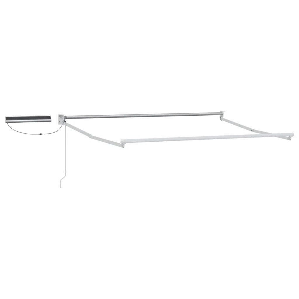 Tettuccio Elettrico Retrattile Marrone e bianco 3,5 x 2,5 m 3419955