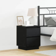 Armadio da Notte 2 pcs Rovere Nero 39 x 34,5 x 50 cm 869613