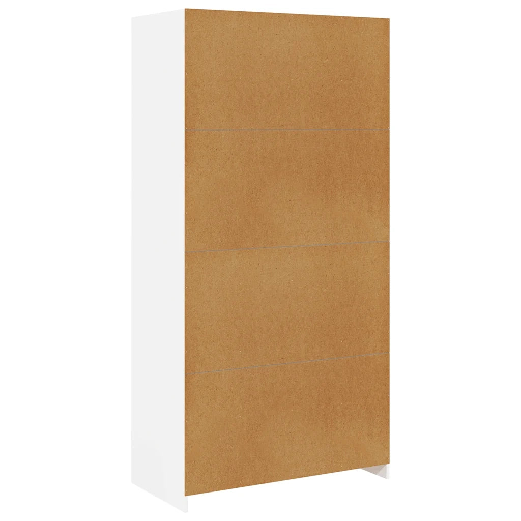 Armadio Bianco 100x50x200 cm in Legno Multistrato CFW2890138