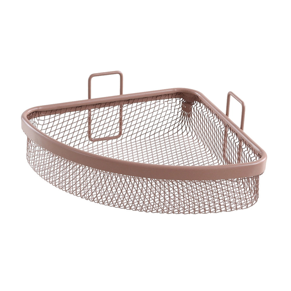Mensola bagno angolare mocha in acciaio con 1 ripiano – Taki