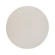 Tappeto Rotondo Beige Chiaro in Finta Pelliccia 160 x 160 cm a Pelo Lungo per Soggiorno con Retro in Poliestere Stile Moderno