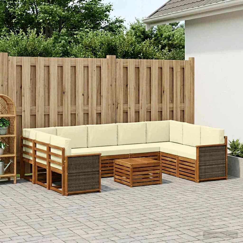 Set divani Legno di Acacia Massello 3384856