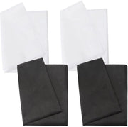 Velo di tessuto per stirare 4 Metri - Tela opacca 100 x 100 cm - Peso leggero 40 g/m² - Nero/Bianco - Ideale per cucire e artigianato