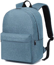 Zaino da scuola per college, borsa leggera, stile, trendy, zaino per la giornata, college, viaggio, borsa per lavoro per ragazzi e ragazze, compatibile con 15,4 pollici laptop (Azzurro)