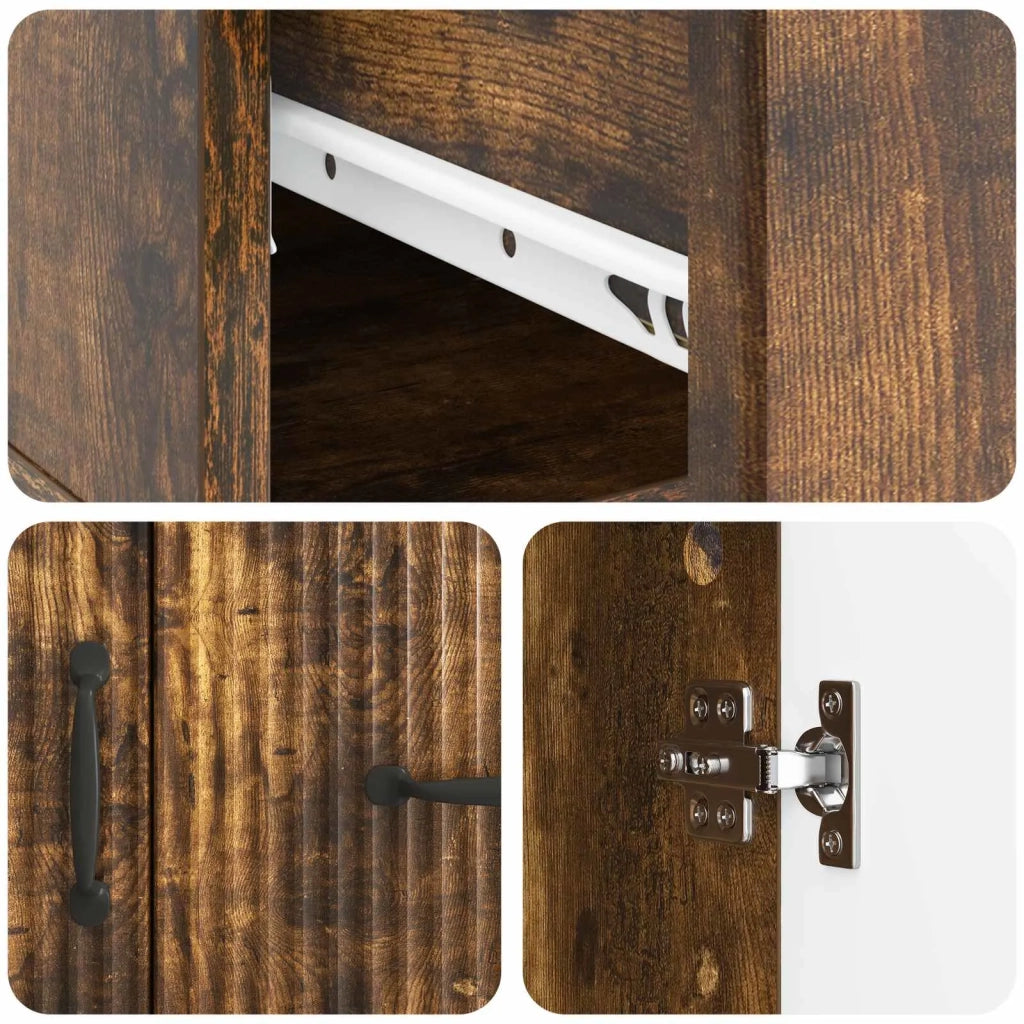 Credenza Rovere Fumo 66 x 34,5 x 87 cm Legno ingegnerizzato 895320