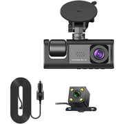 Trade Shop - Dash Cam Telecamera A 3 Vie Anteriore Dvr Auto A 3ch Hd 1080p Registratore Videocamera -