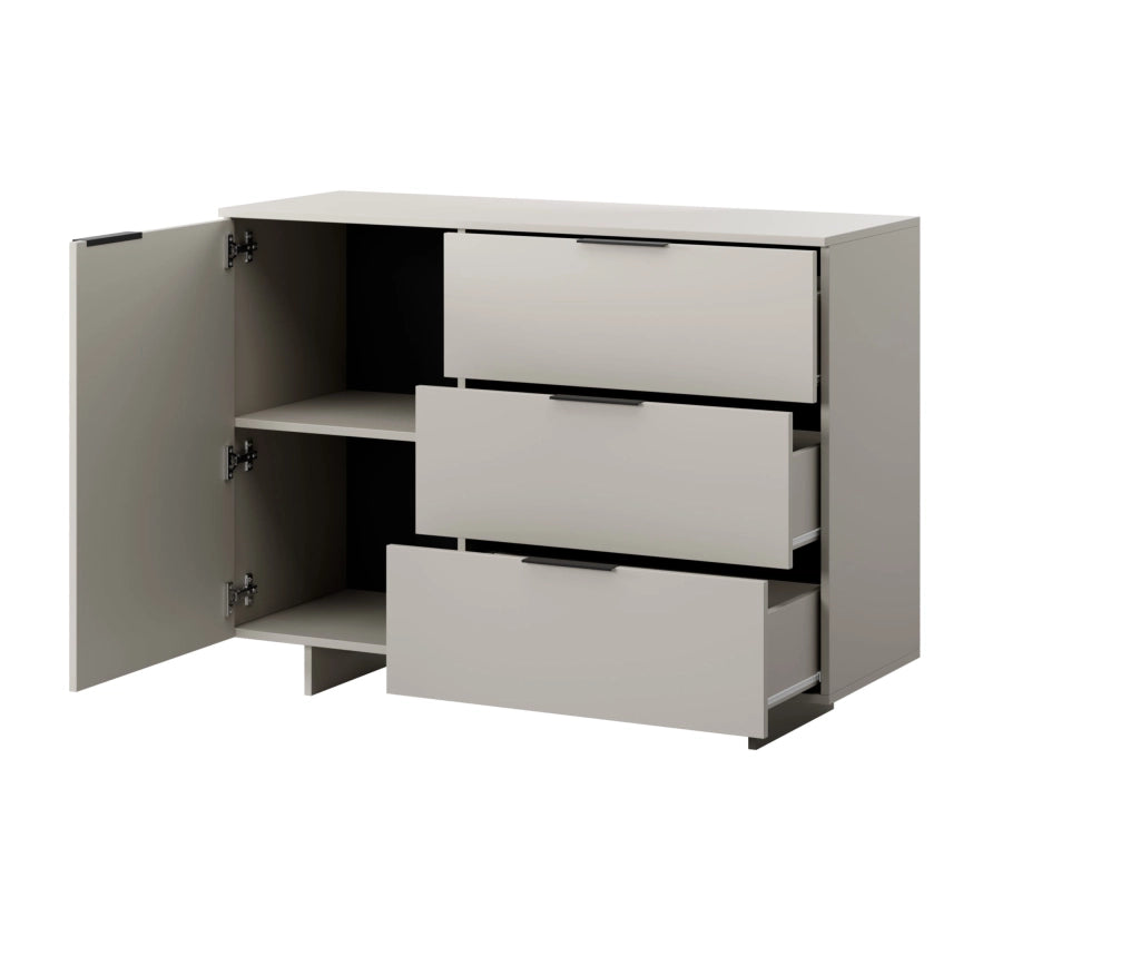 MOBILE CALMA CABINET 1D3S 90CM CASHMERE ALMA