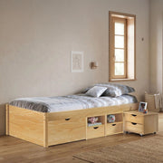 Letto Matrimoniale Cavallo, Letto Matrimoniale Contenitore, Marrone