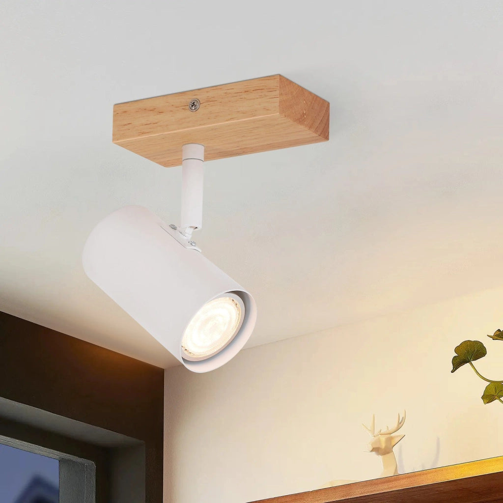 ZMH Faretto LED a soffitto Faretto a soffitto GU10 Lampada LED a soffitto orientabile a 330° Moderna