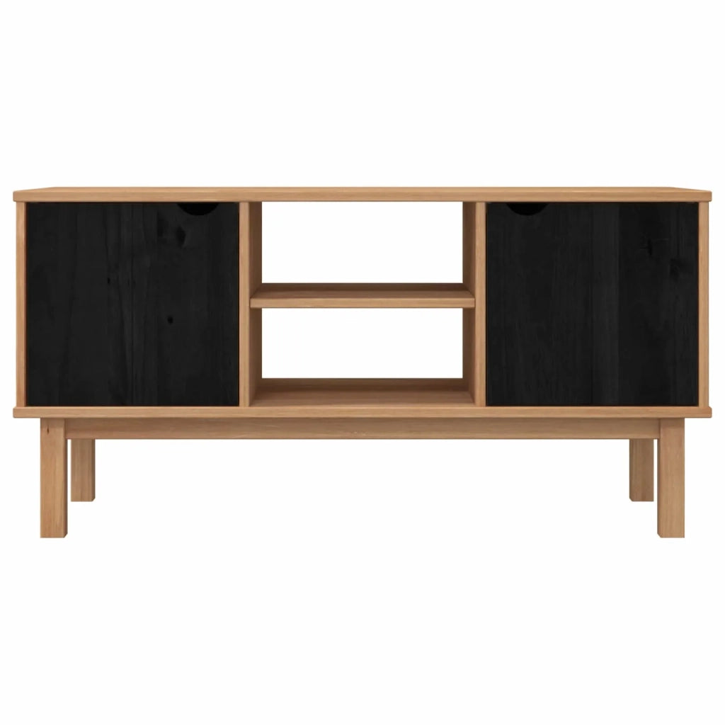Supporto TV OTTA 113,5 x 43 x 57 cm Nero Legno Massello di Pino