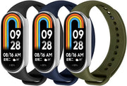 3 Supporti per Cinturino per Xiaomi Band 8/9 - Cinturini in Silicone Colorati