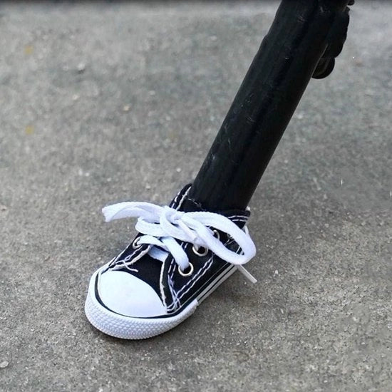 Decorazione Piede Lato per Scarpe da Canapa - Scarpe da Moda Piccole per Piede Nero del Lato del Motociclo