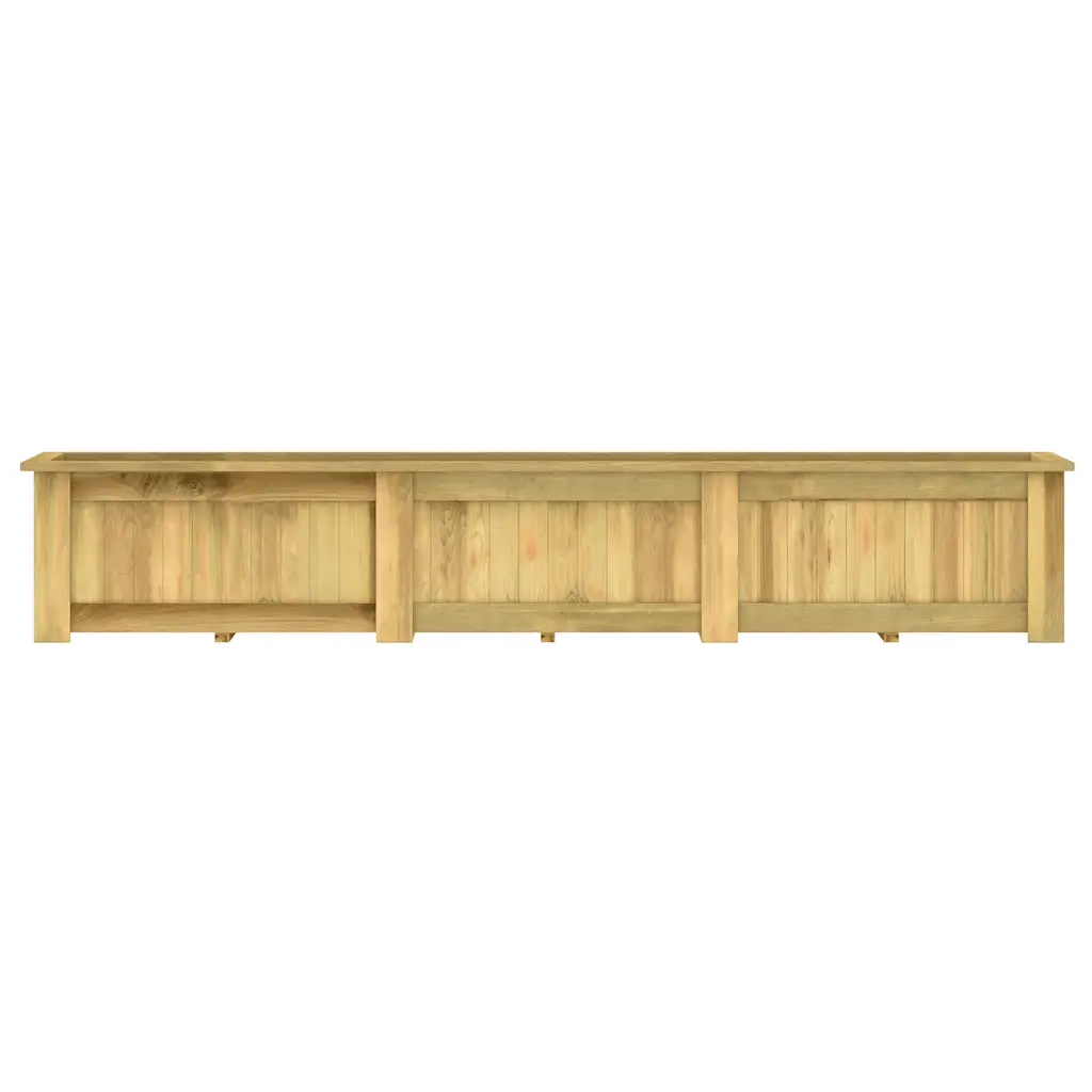 Fioriera Rialzata 291x50x50 cm in Legno di Pino Impregnato