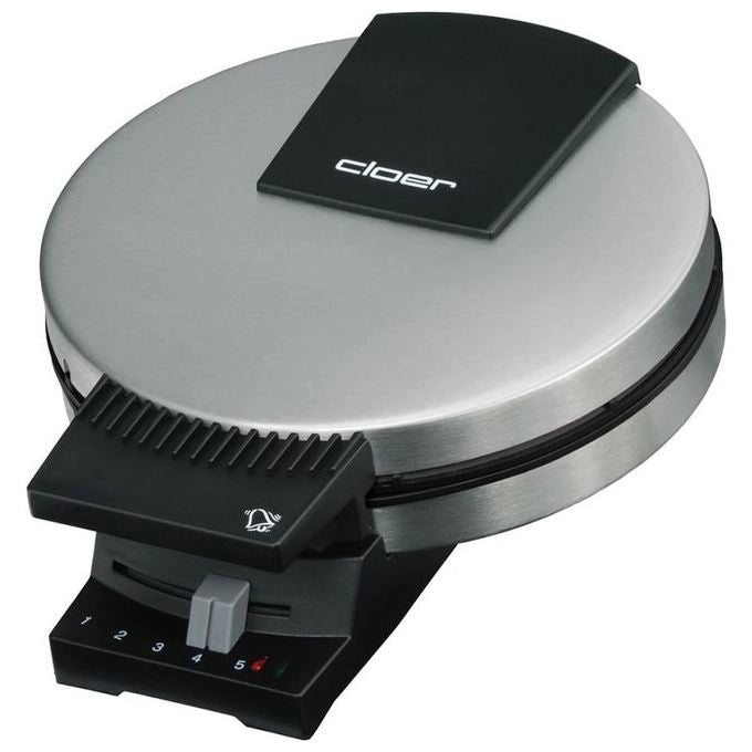 Cloer 189 1 waffle 930 W Nero, Acciaio inox