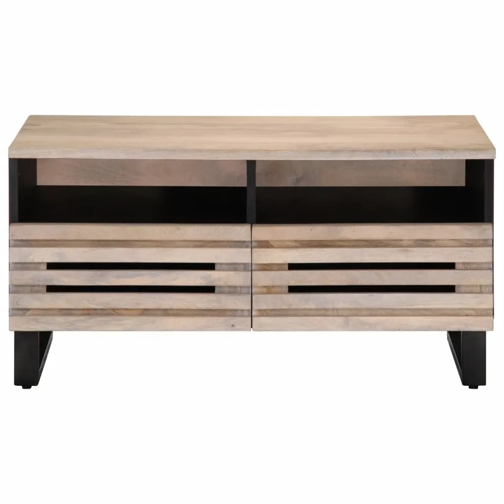 Tavolino da Salotto 80x55x40 cm Legno Massello di Mango 377503
