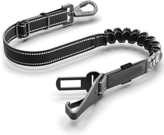Sistema di sicurezza per cani universale da viaggio - 360° giroscopico - Materiale riflettente - Materiale in tessuto duraturo - Cintura per cani