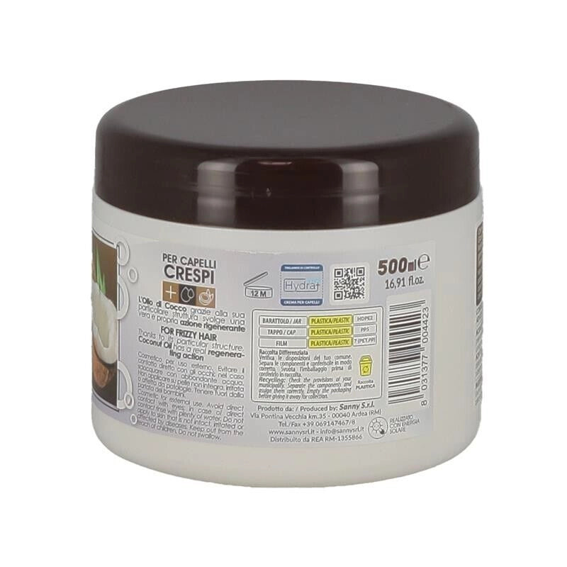 MAURY'S PROFESSIONAL CREMA RISTRUTTURANTE CAPELLI CRESPI CON OLIO DI COCCO 500ML SENZA PARABENI ANALLERGICA