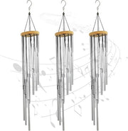 Set di 3 campane da vento per esterno, acciaio inossidabile, campane da vento con belle note