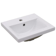 Lavabo da Incasso 42x39x18 cm in Ceramica Bianco CFW1978407