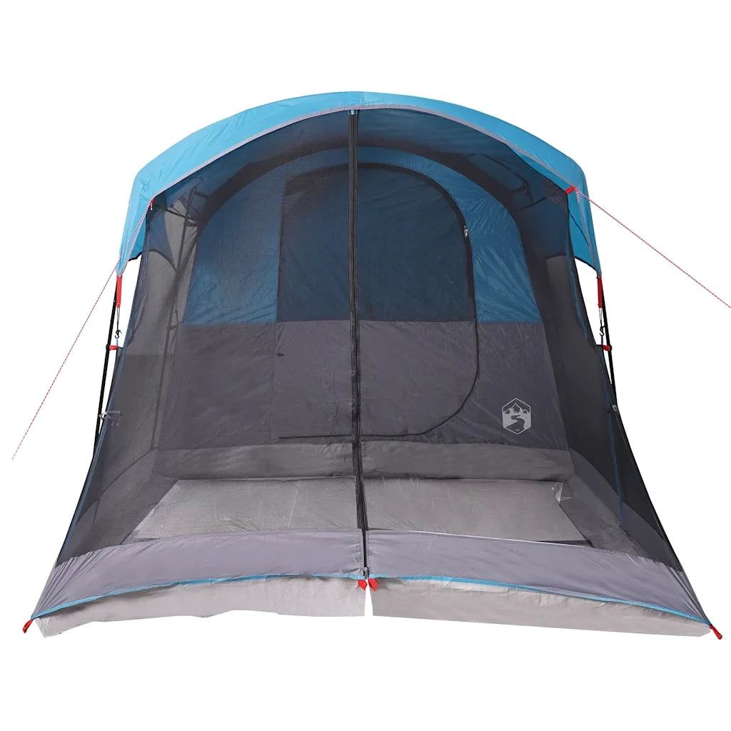 Tenda Familiare a Tunnel per 8 Persone Blu Impermeabile
