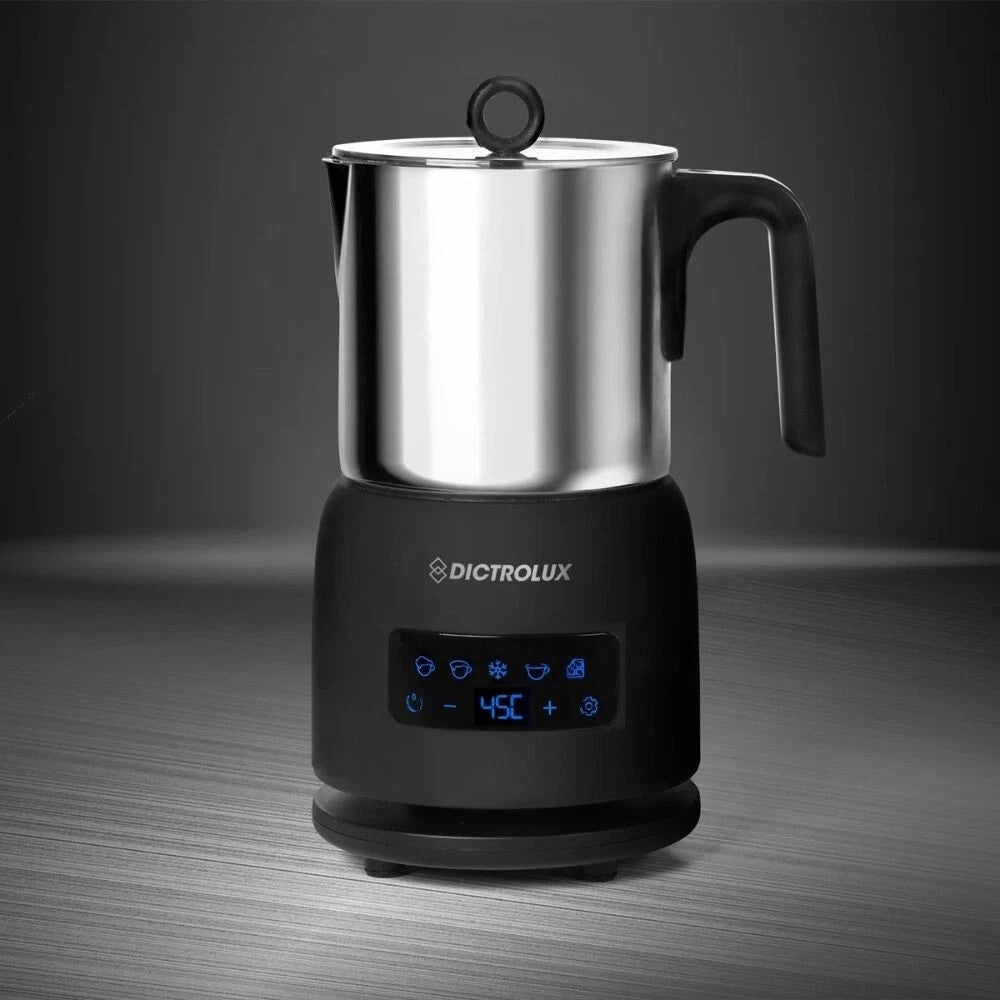 Trade Shop - Montalatte Macchina Per Latte Cappuccino Monta Schiuma Elettrico 550w Display Led -