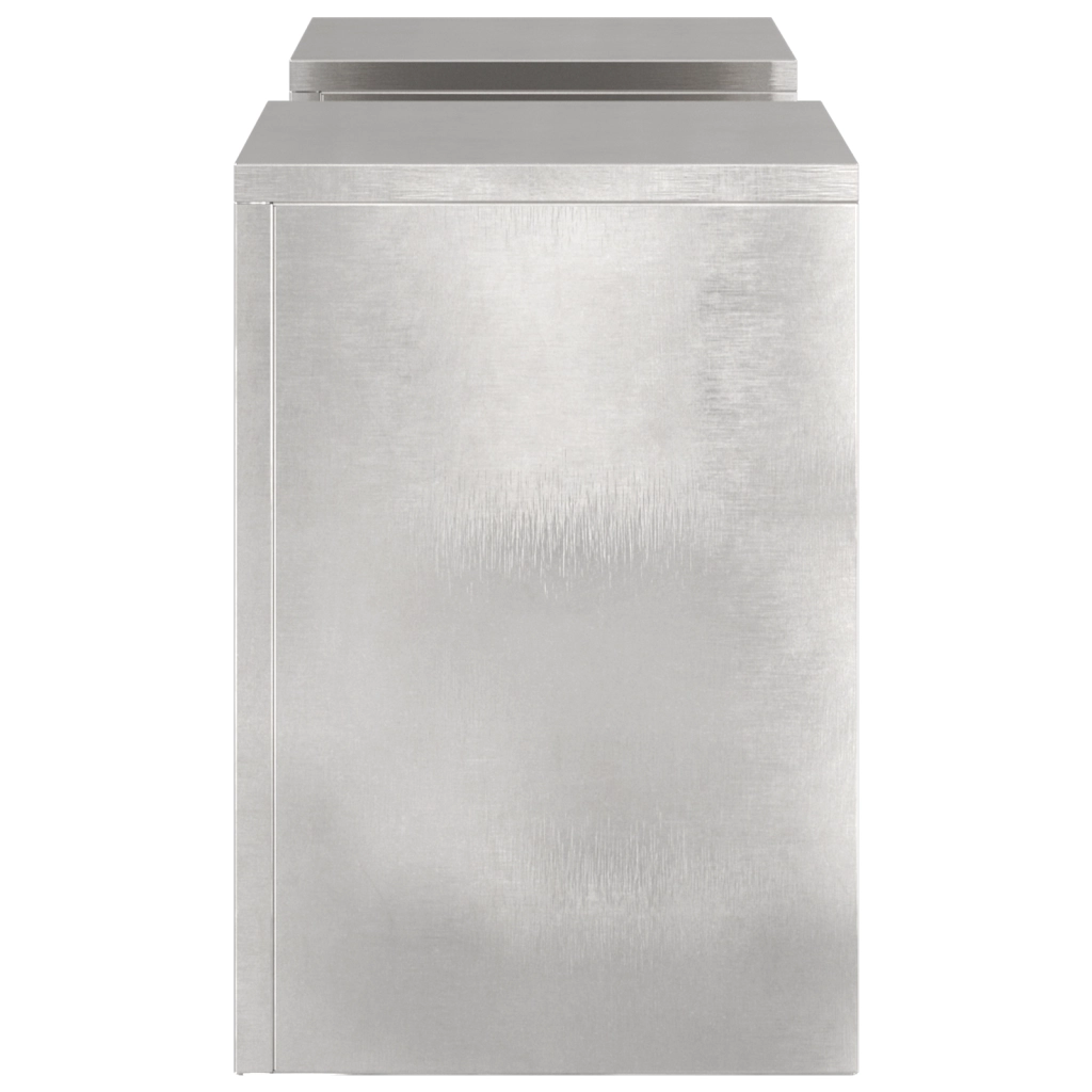Supporti per Piante da Esterno Pilastro 2 pcs 24x24x35 cm Acciaio Inossidabile