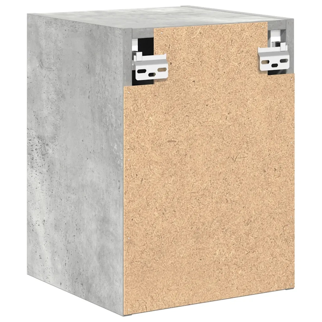 vidaXL Pensili per Garage 2 pz Grigio Cemento in Legno Multistrato