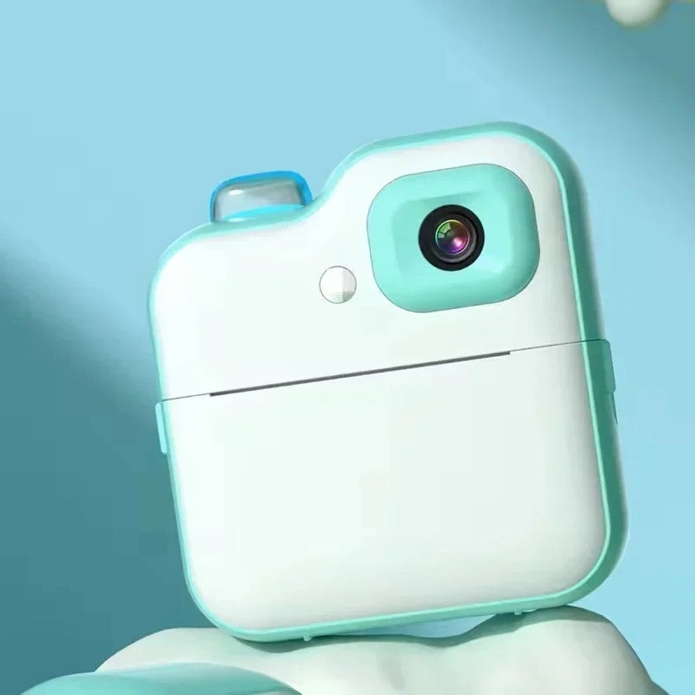 Trade Shop - Fotocamera Digitale Con Stampa Istantanea Per Bambini Con Schermo Ips 2,4″ Zoom Ottico C8 -