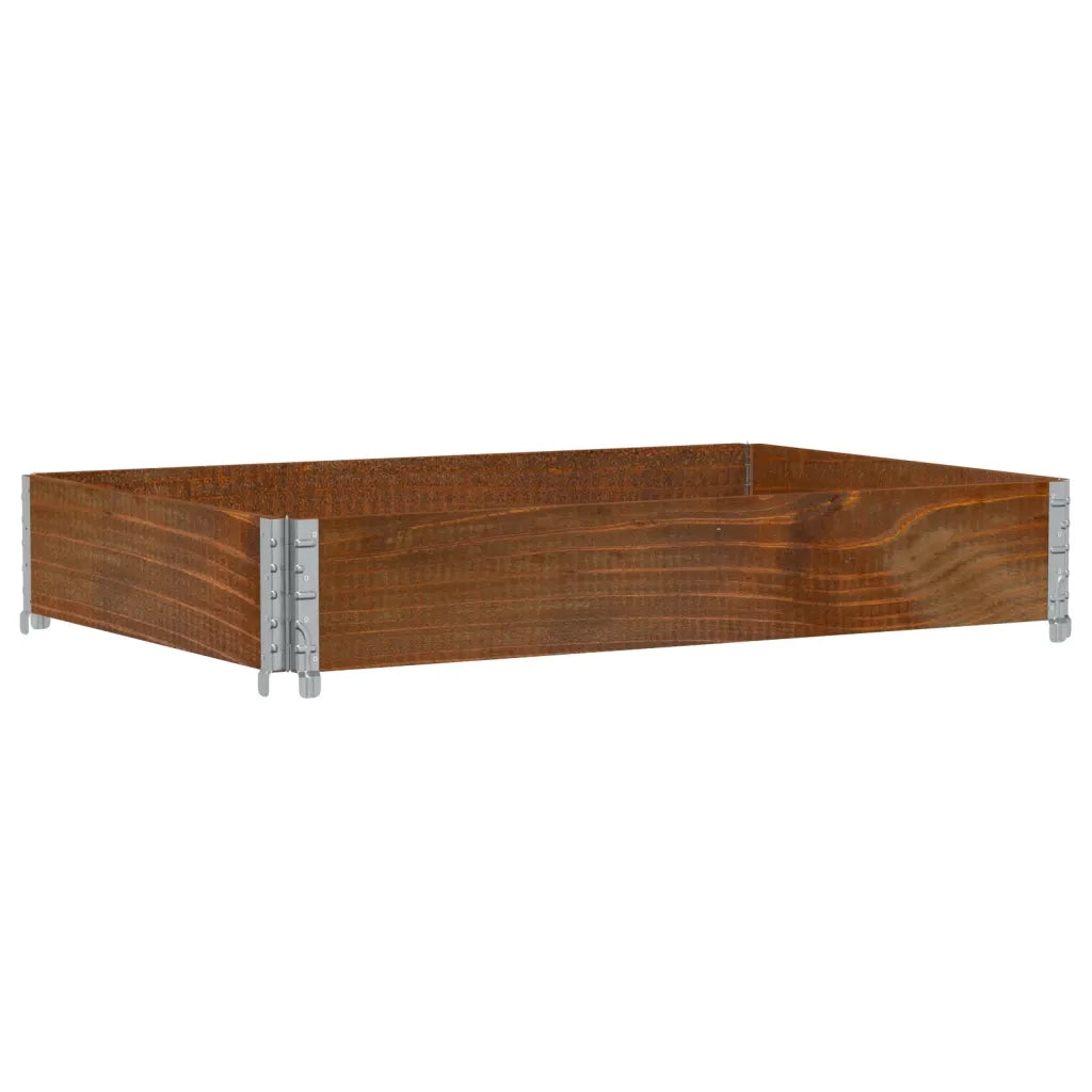 Fioriere | Cassetta per fiori | Poggiapiedi da Giardino Marrone 120x80cm Legno Massello di Pino