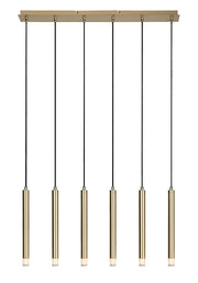Lampada sospesa barra moderna Ramira oro 6xG9 Rabalux
