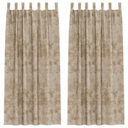 Tende in Velluto con tende 2 pz Champagne 225 x 140 cm Velluto