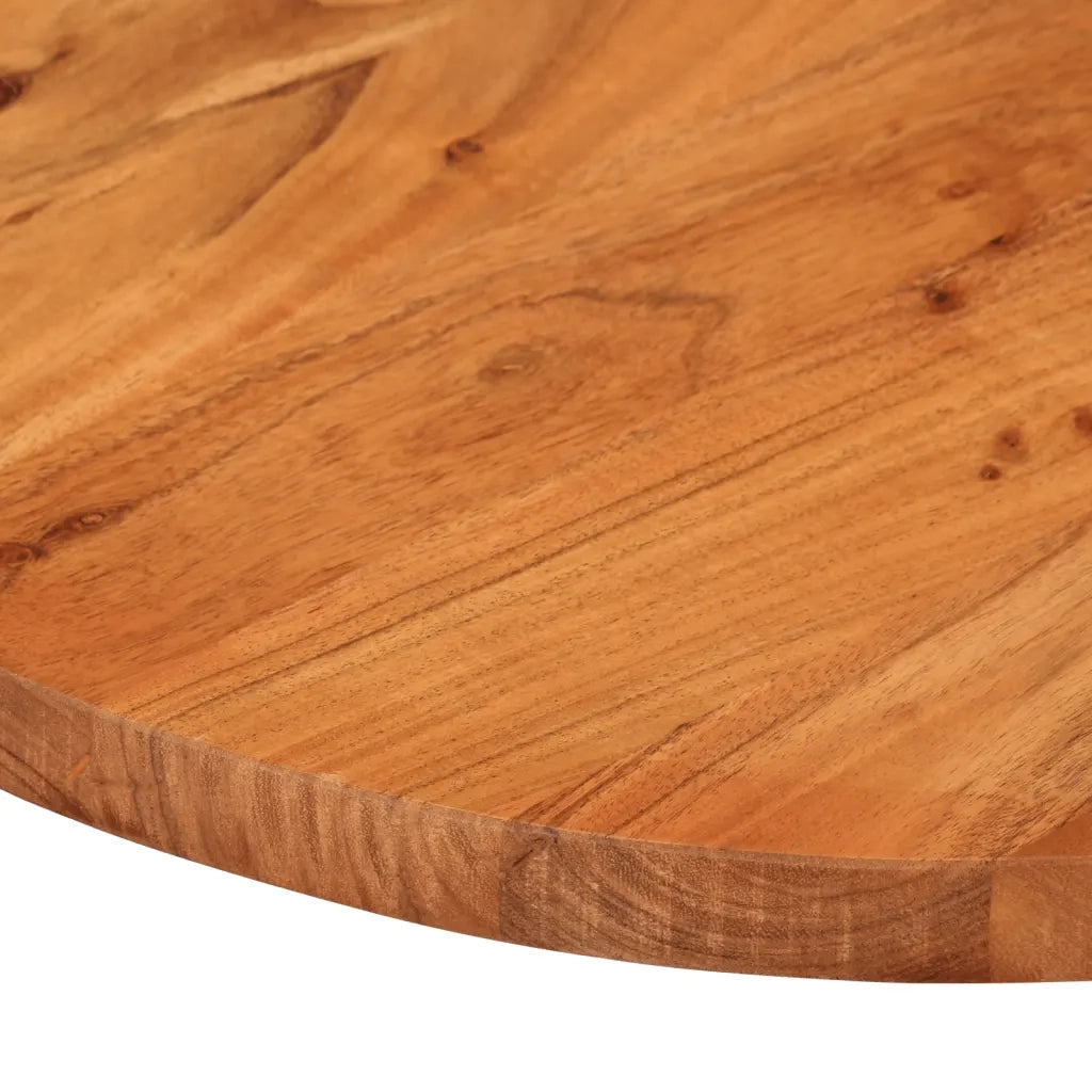 Piano Tavolo 140x60x3,8 cm Ovale in Legno Massello di Acacia 370101