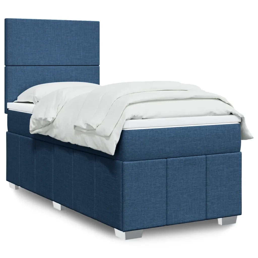 Giroletto a Molle con Materasso Blu 100x200 cm in Tessuto 3291578