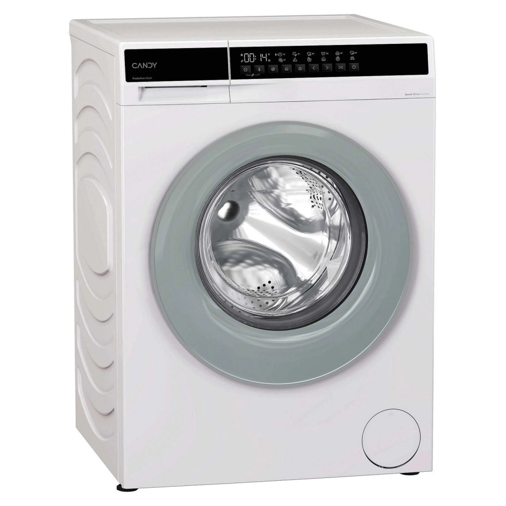 Candy ey27se7-s lavatrice slim carica frontale, capacità 7kg, 12 programmi, classe energetica a, profondità 46,7 cm, motore inverter