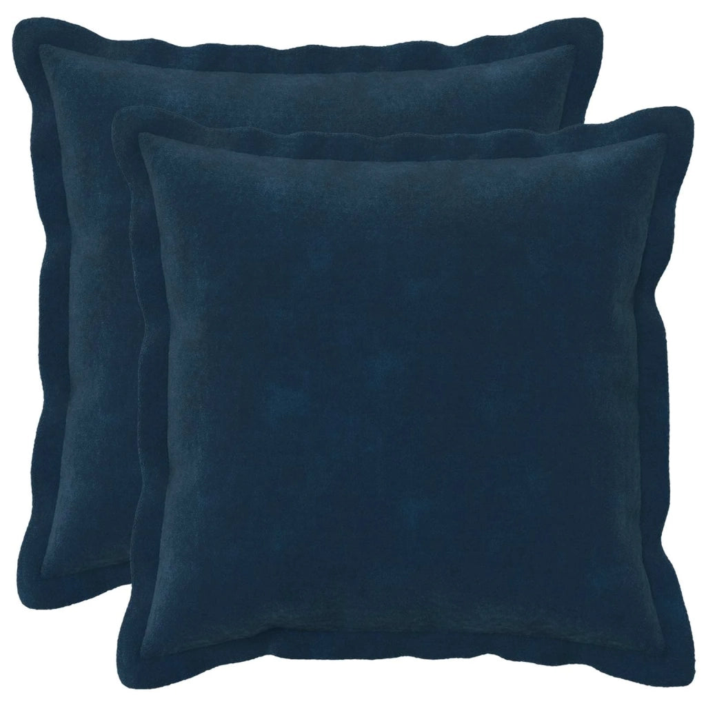 Cuscino con cuscino HOUTEN 2 pz Blu Fleece in microfibra 932583