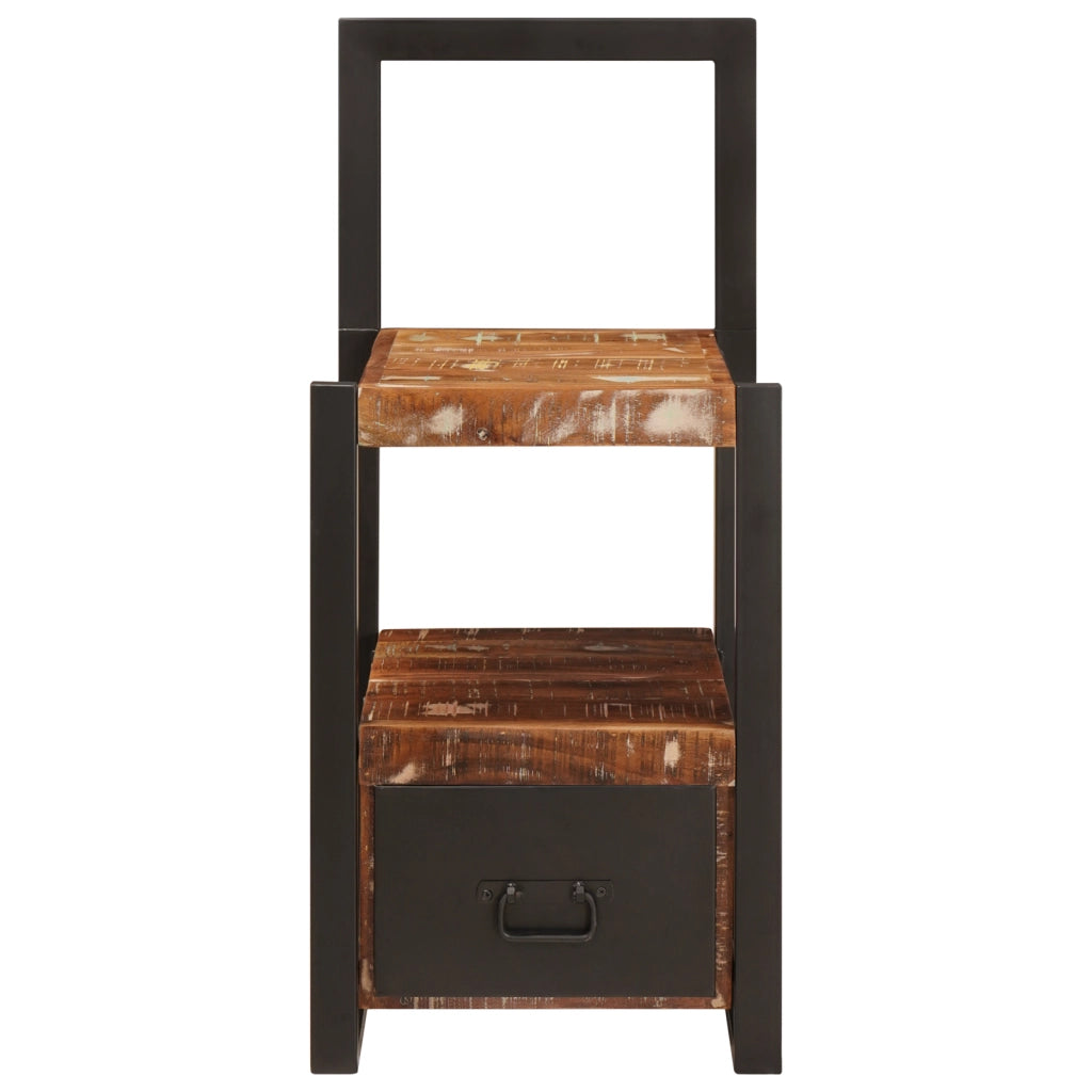 Stender Valet Multicolore 40x40x90 cm in Legno Massello Recuperato