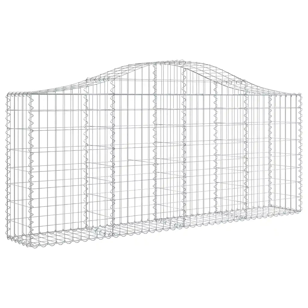 Cesti Gabbioni ad Arco 30 pz 200x30x80/100 cm Ferro Zincato 3145426